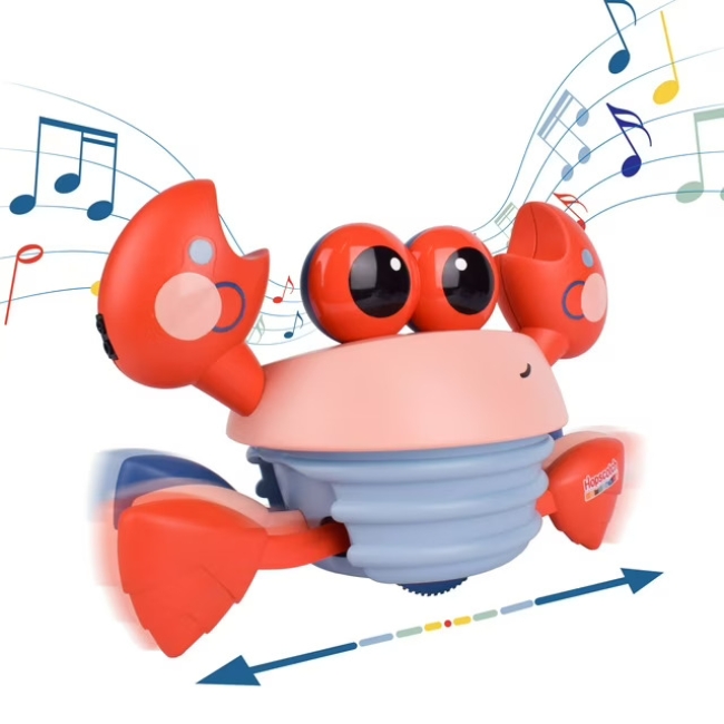 Hopscotch Lane Musical Crawling Crab, Unisex, Ages 6+ Months